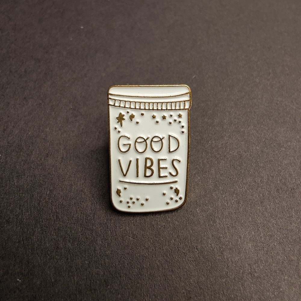 BOGO | "Good Vibes" Sparkling Jar Pin